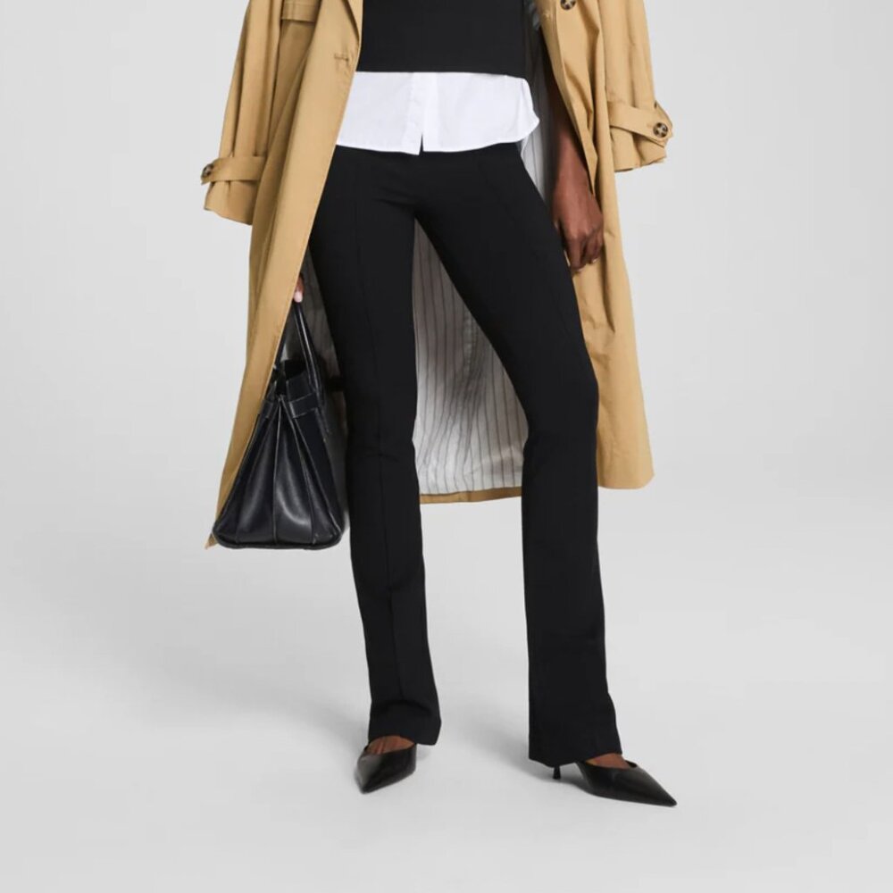 Spanx Ponte Micro Flare Black Pants